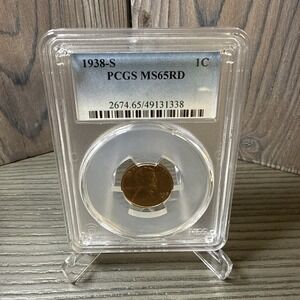 1938 PCGS MS65RD‎ 1C Penny